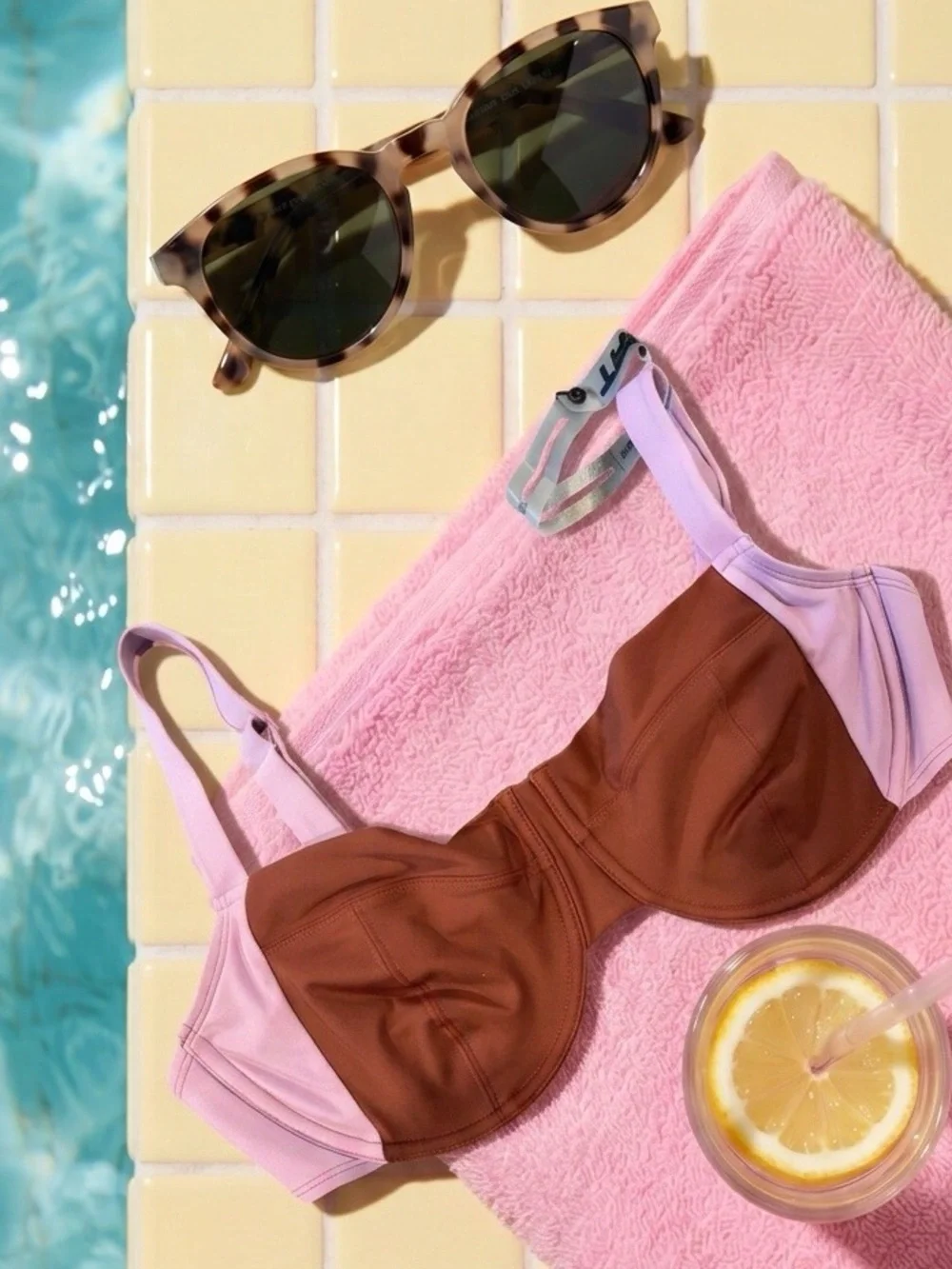 NWTs TA3 Lifty Bikini Top COPPER/AMETHYST - Size Large F/G